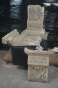 Lot decorative elements in plaster H72