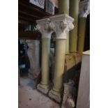 Couple columns in plaster H172x37x37