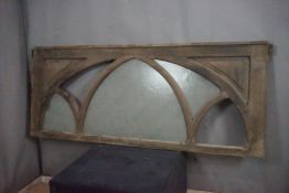 Neo-gothic, skylight in glass H78x186