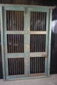 Gate in wood and metal H215x150
