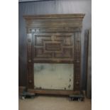 Fireplace trumeau Renaissance in wood H217X45X252