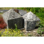 Couple cover stones, defects H60x60x50