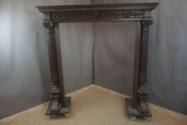 Fireplace in wood H176X183X54