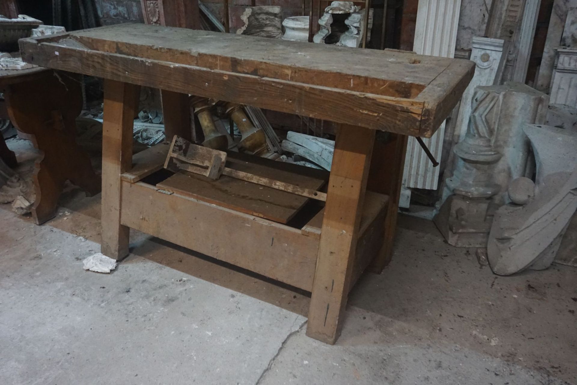 Workbench in wood H90x158x53 - Image 2 of 4