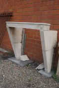 Fireplace in sandstone H145x70x150