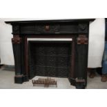 Fireplace in Marble 19th H138x180x40