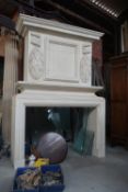 Fireplace in sandstone H270x185x64