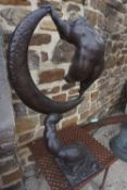 Sculpture in bronze H94x50x38