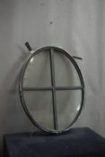 Oval window in wrought iron H65x50
