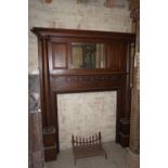 Fireplace in wood H197X160X28