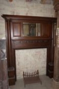 Fireplace in wood H197X160X28