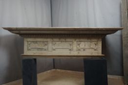 Fireplace in wood H65X230X112