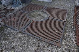 Tree grate in wrought iron H200x200