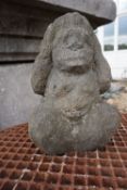 Sculpture in stone, monkey H30