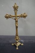 Religious, crucifix in copper H38