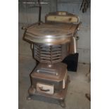 Stove in metal and email H87x68x95