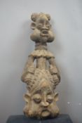 Sculpture in wood, African H64x22