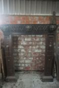 Fireplace in wood H187X170X67