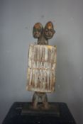 Africa, sculpture in wood with 2 heads H46