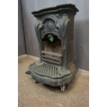 Stove in cast iron Art Nouveau H76x60