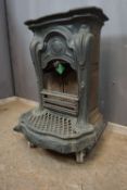 Stove in cast iron Art Nouveau H76x60