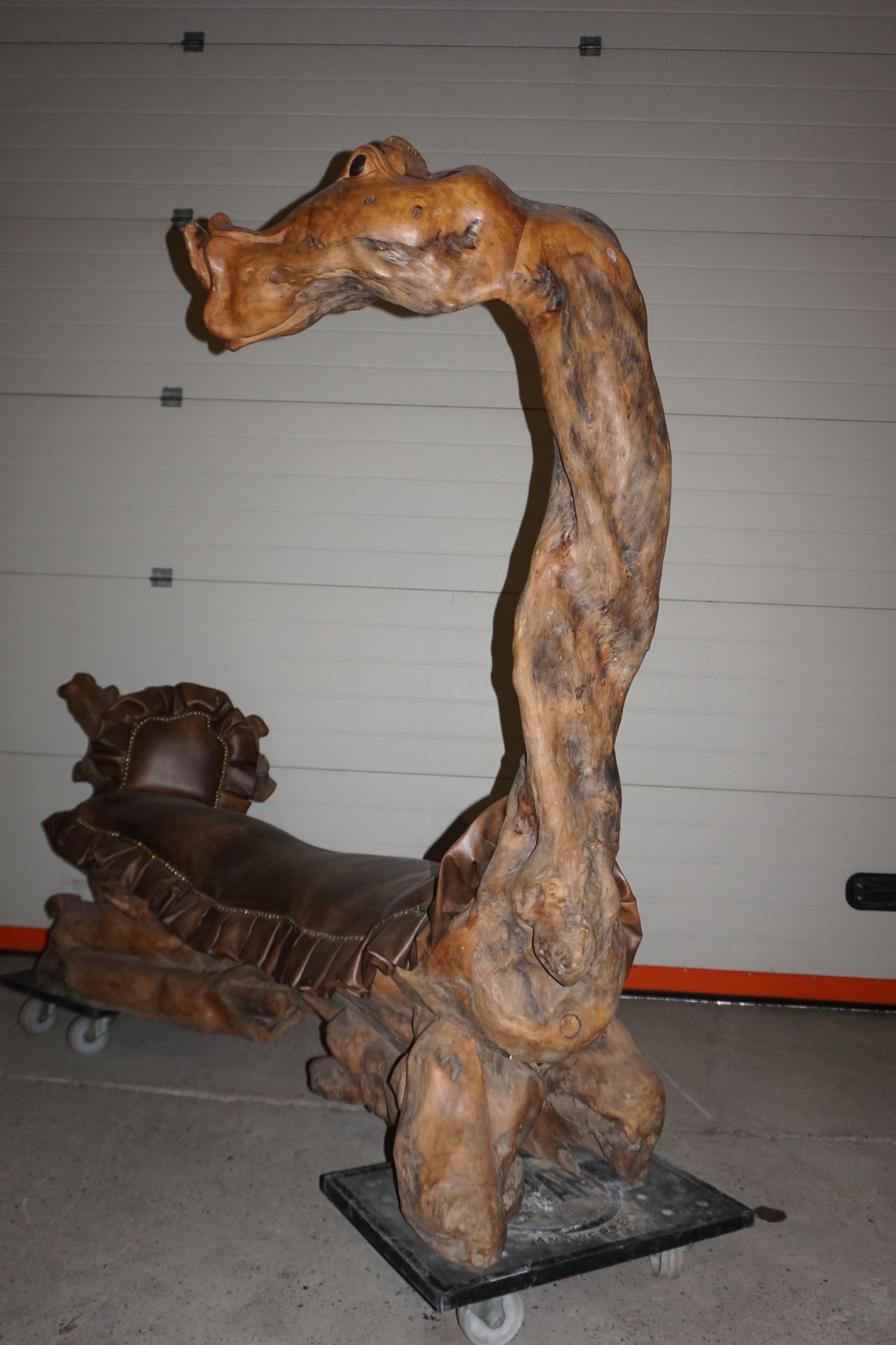 Decorative bench in root wood in the shape of a camel / DROMEDARIS H107X72X250 - Image 3 of 3