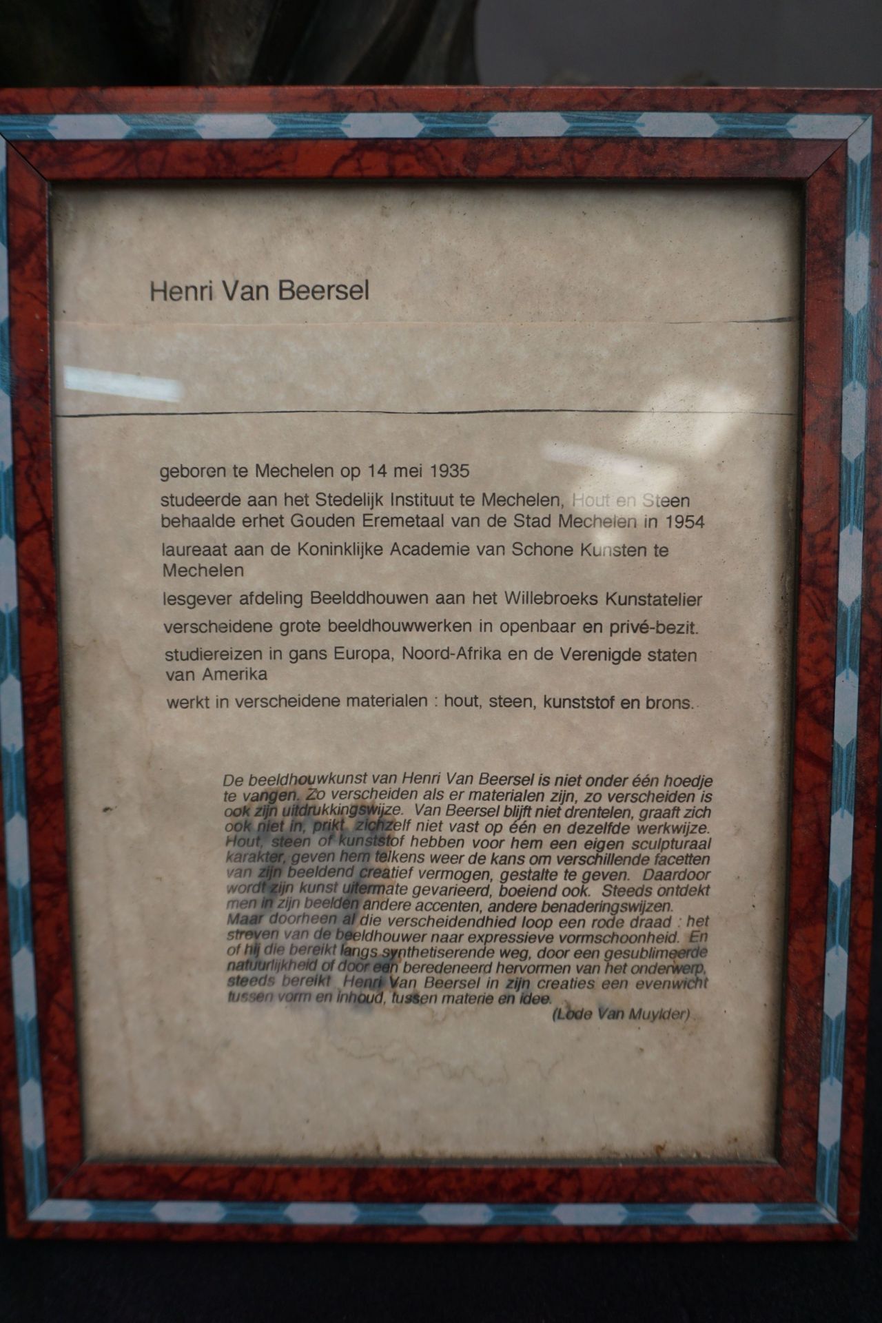 H. van Beersel, bust in synthetic H60x50 - Image 2 of 5