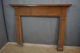 Fireplace in wood H135x164