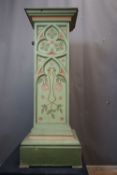 Neogothic, Soccle in wood, painted H127x44x44