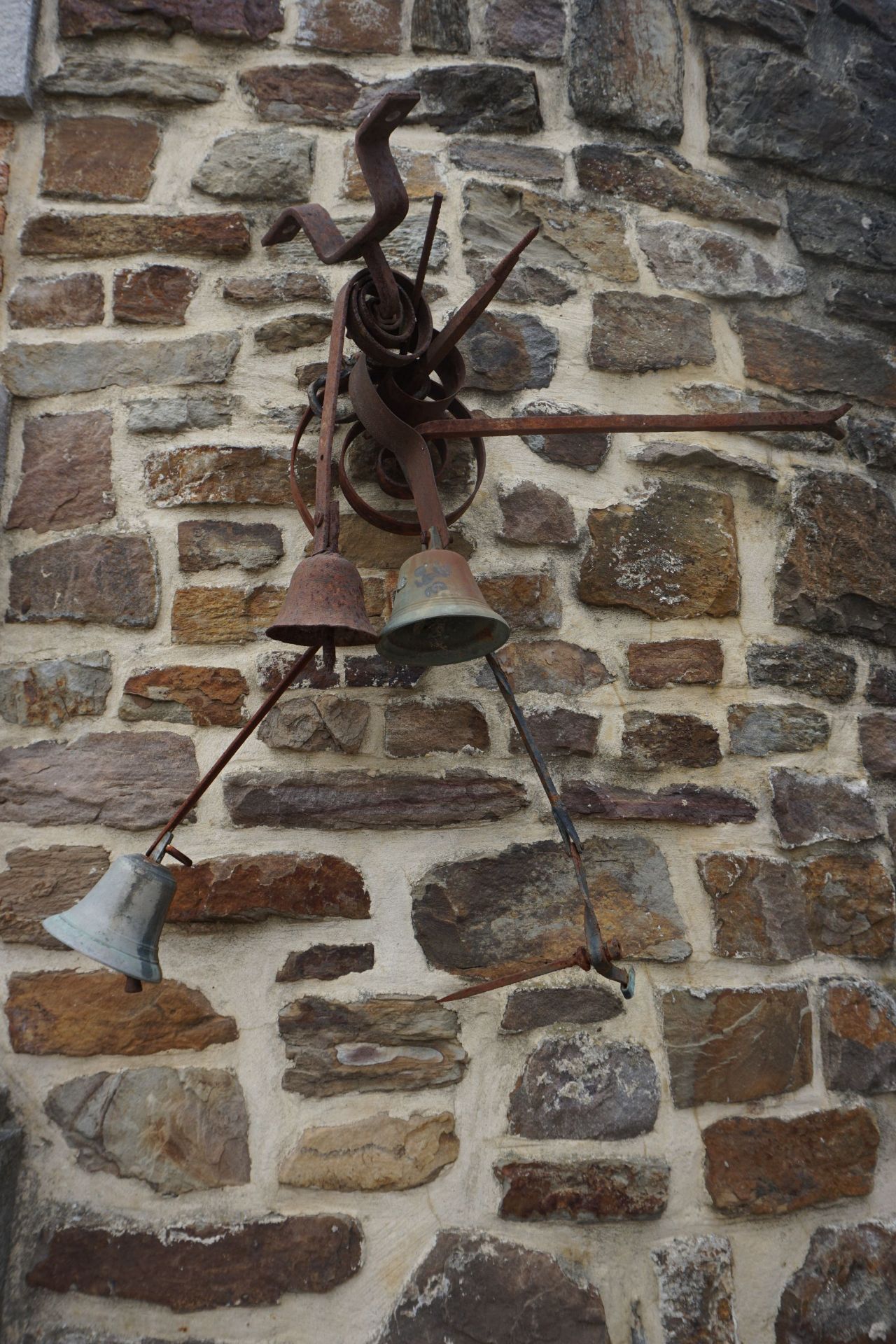 Serie of bells in bronze and iron
