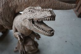 Unusual sculpture of dinosaurs H145x220x130