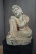 Oriental, Buddha in wood H85X58X58