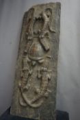 Africa, art tribal, panel / door in wood, Dogon stem, Mali H180X91