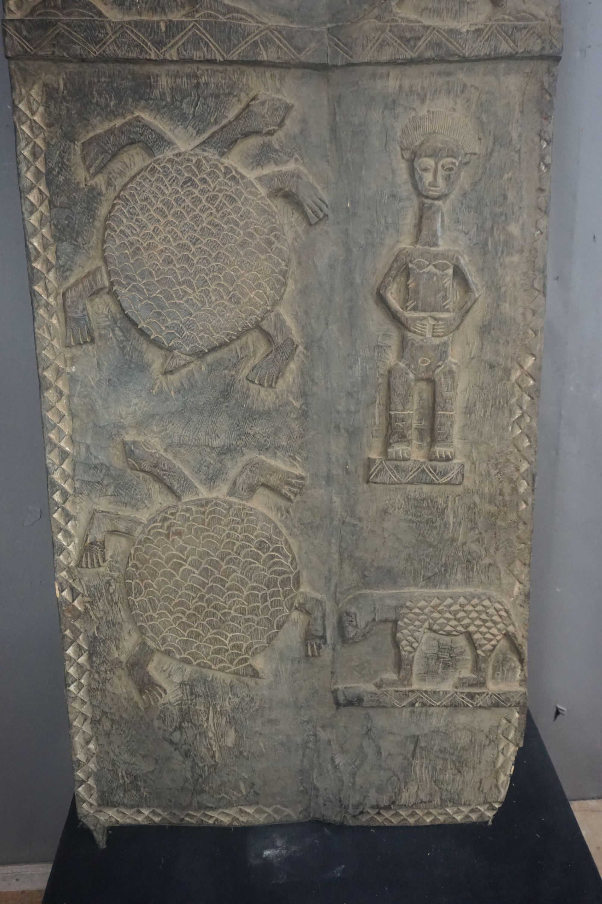 Africa, Art Tribal, Door / Panel in Wood, Dogon Stam Mali H66X40