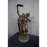 Sculpture in bronze H65
