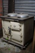 Kitchen stove in cast iron and email H87x98x78
