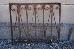 Lot (2) fences in wrought iron