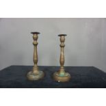 Couple of candlesticks in copper H22