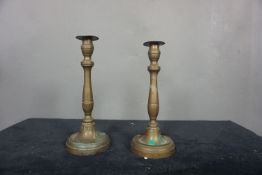 Couple of candlesticks in copper H22