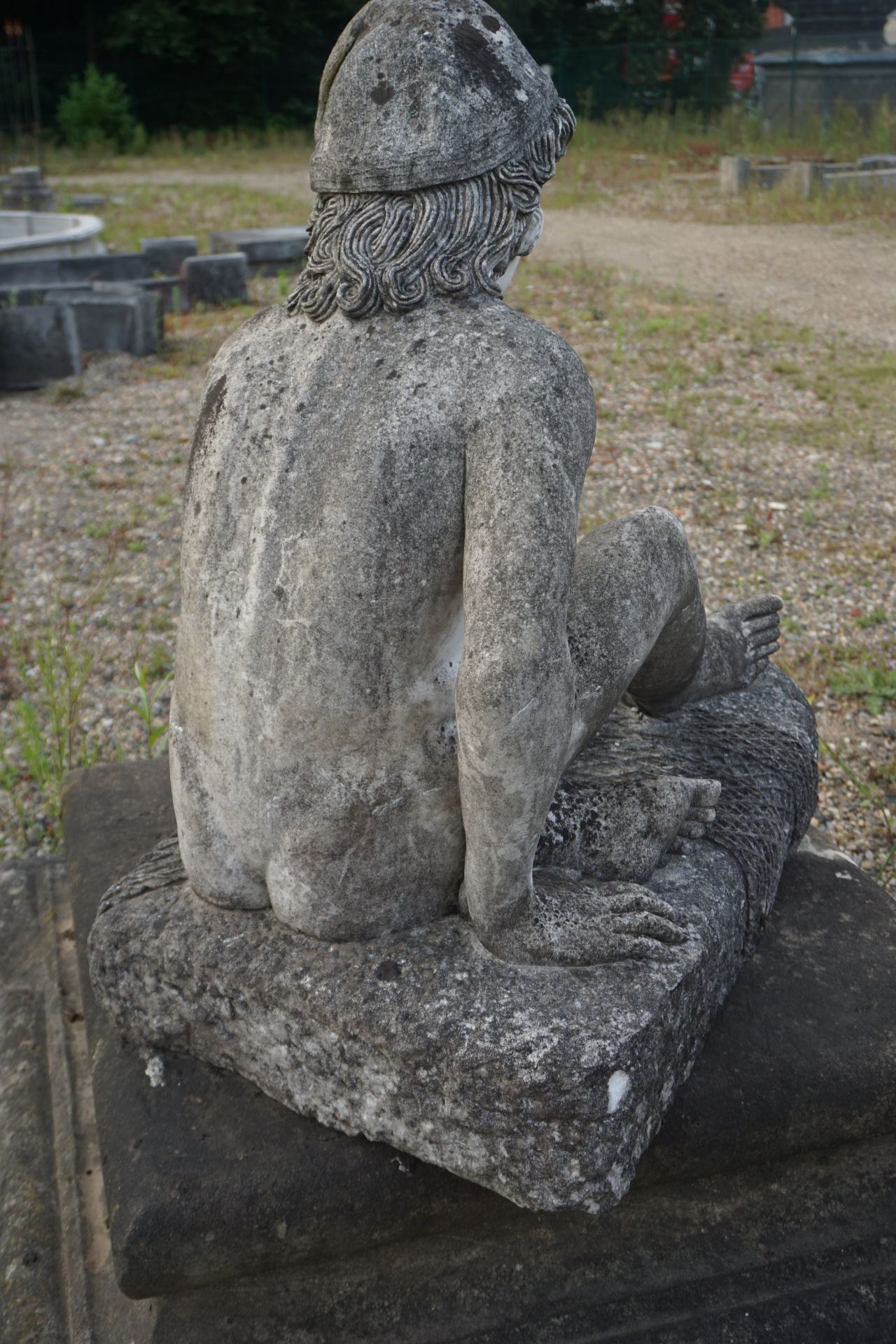 Statue in white marble H93x90x50 - Bild 2 aus 2