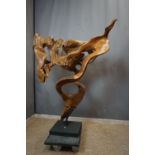 Decorative root wood on a base H148x120x60