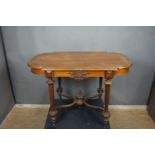 Table with sculpted frame Style Empire 19th H76x68x115