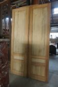 Double door in pine H260x146