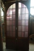 Double door with old glass H230x118