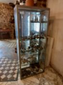 Furniture in metal and glass H190x41x80