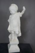 Statue in white marble H83