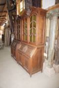 Paire of cupboards in wood H238X103X60