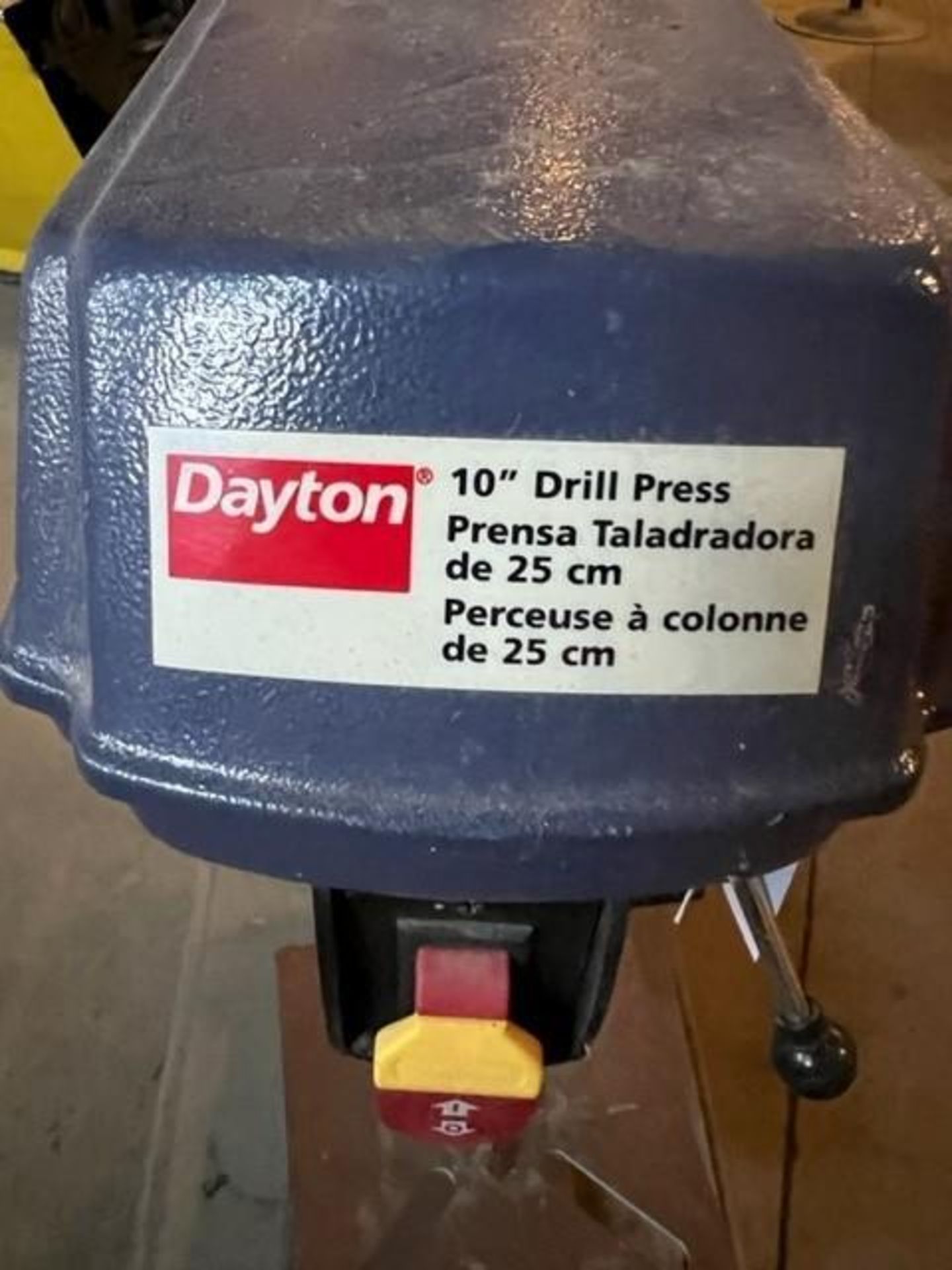 Dayton 10" Drill Press on Cart - Image 2 of 2