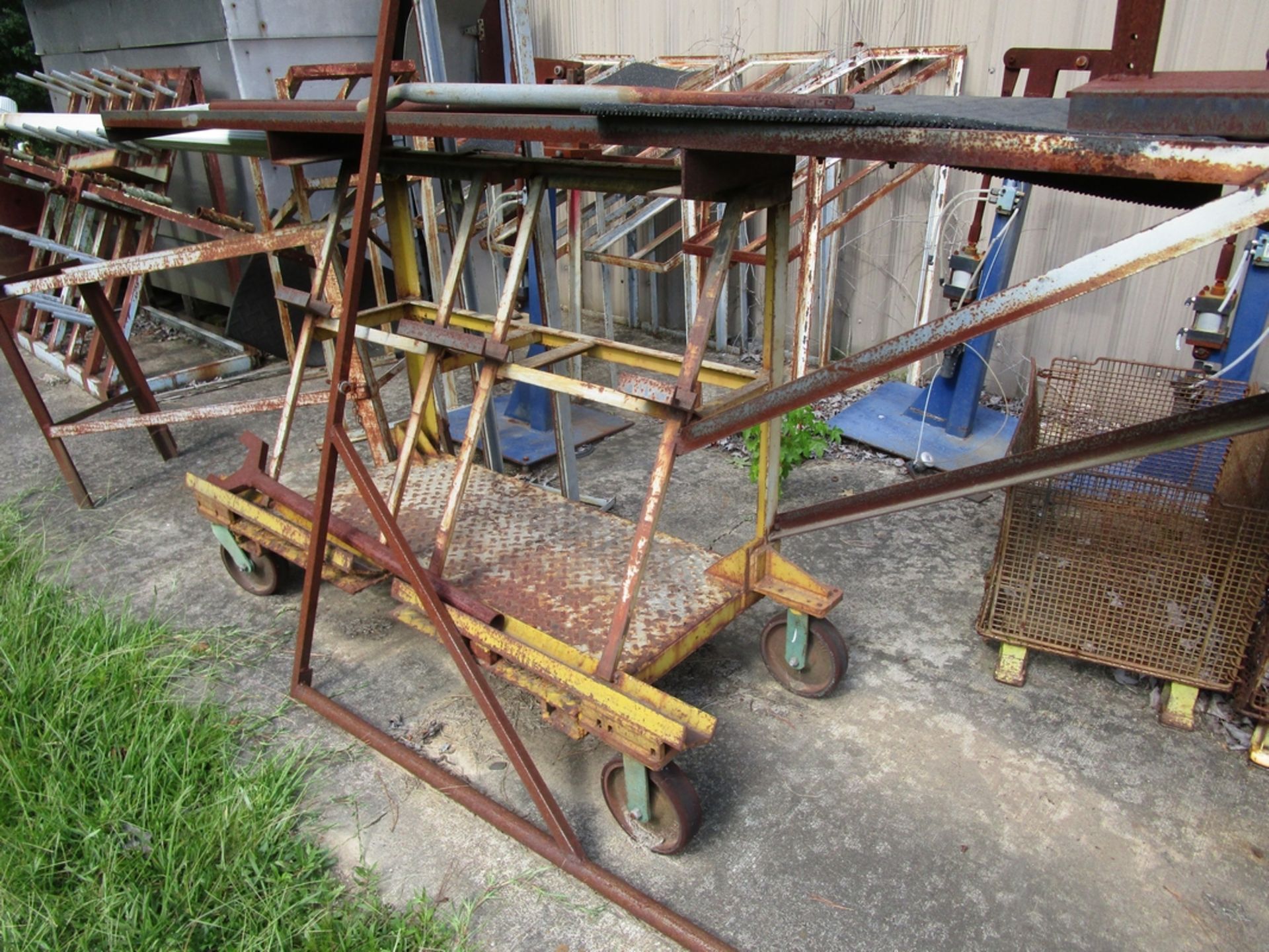 Metal A-Frame Racks And Carts In Back Of Shop - Image 3 of 3