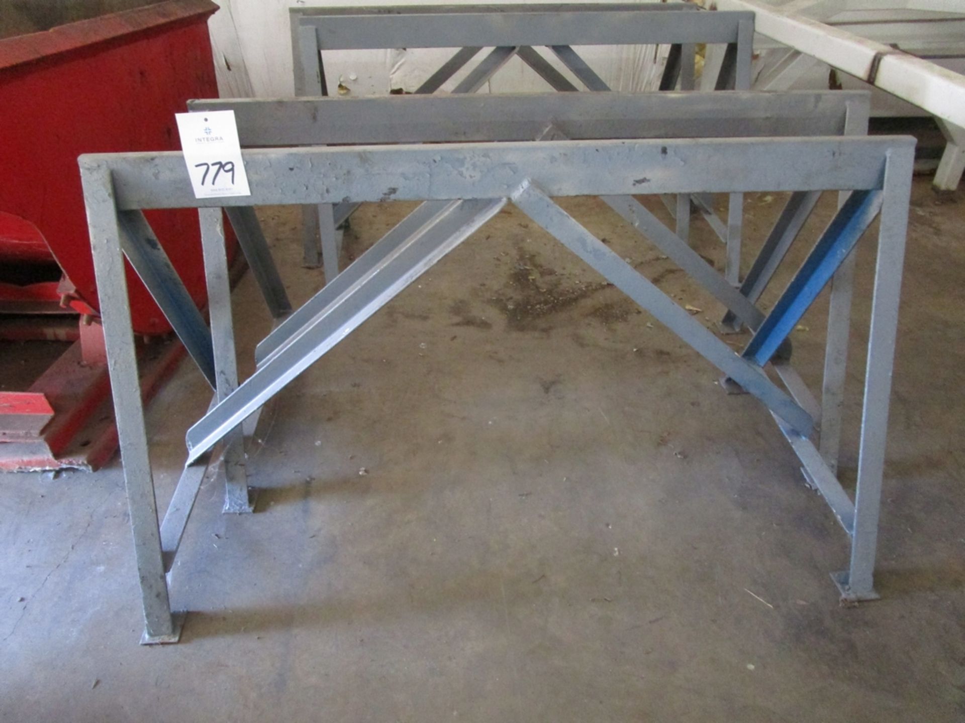 (4) Metal A-Frame Support Stands